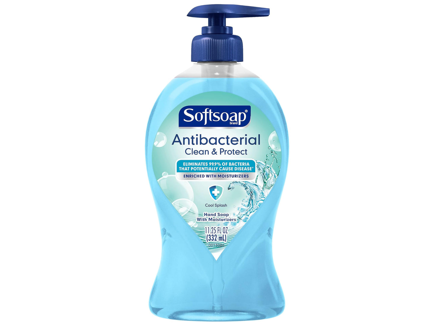 Softsoap Antibacterial Liquid Hand Soap Pump, Clean & Protect, Cool Splash - 11.25 Fl. Oz Beauty & Personal Care Softsoap