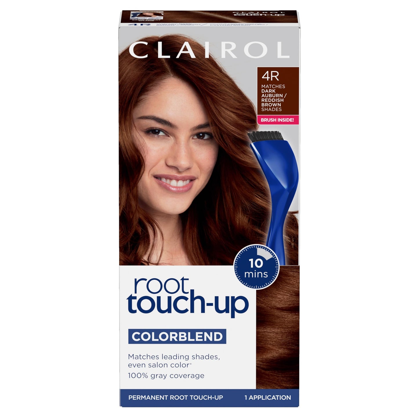 Clairol Root Touch-Up by Nice'n Easy Permanent Hair Dye, 4R Dark Auburn/Reddish Brown Hair Color | 100% Gray Coverage | Easy Brush Application | Beauty & Personal Care Clairol