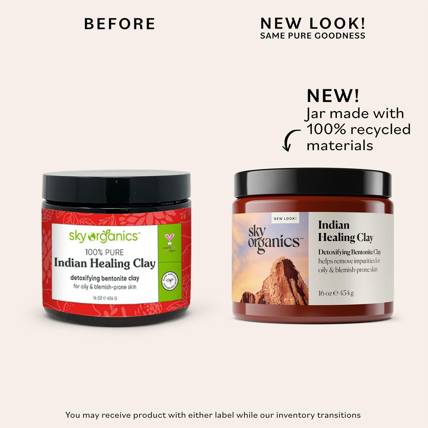 Sky Organics - Indian Healing Clay, 16 oz - Detoxifying Bentonite Clay Powder - Exfoliating Face Mask - Pore Cleaner - Combination & Oily Skin Beauty & Personal Care Sky Organics