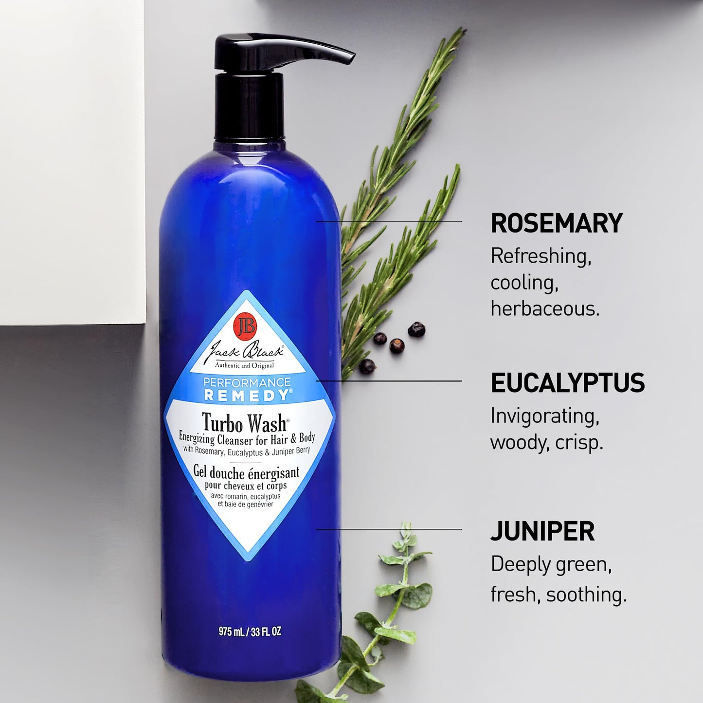 Jack Black Turbo Wash Energizing Cleanser for Hair & Body, 3 Fl Oz Beauty & Personal Care Jack Black