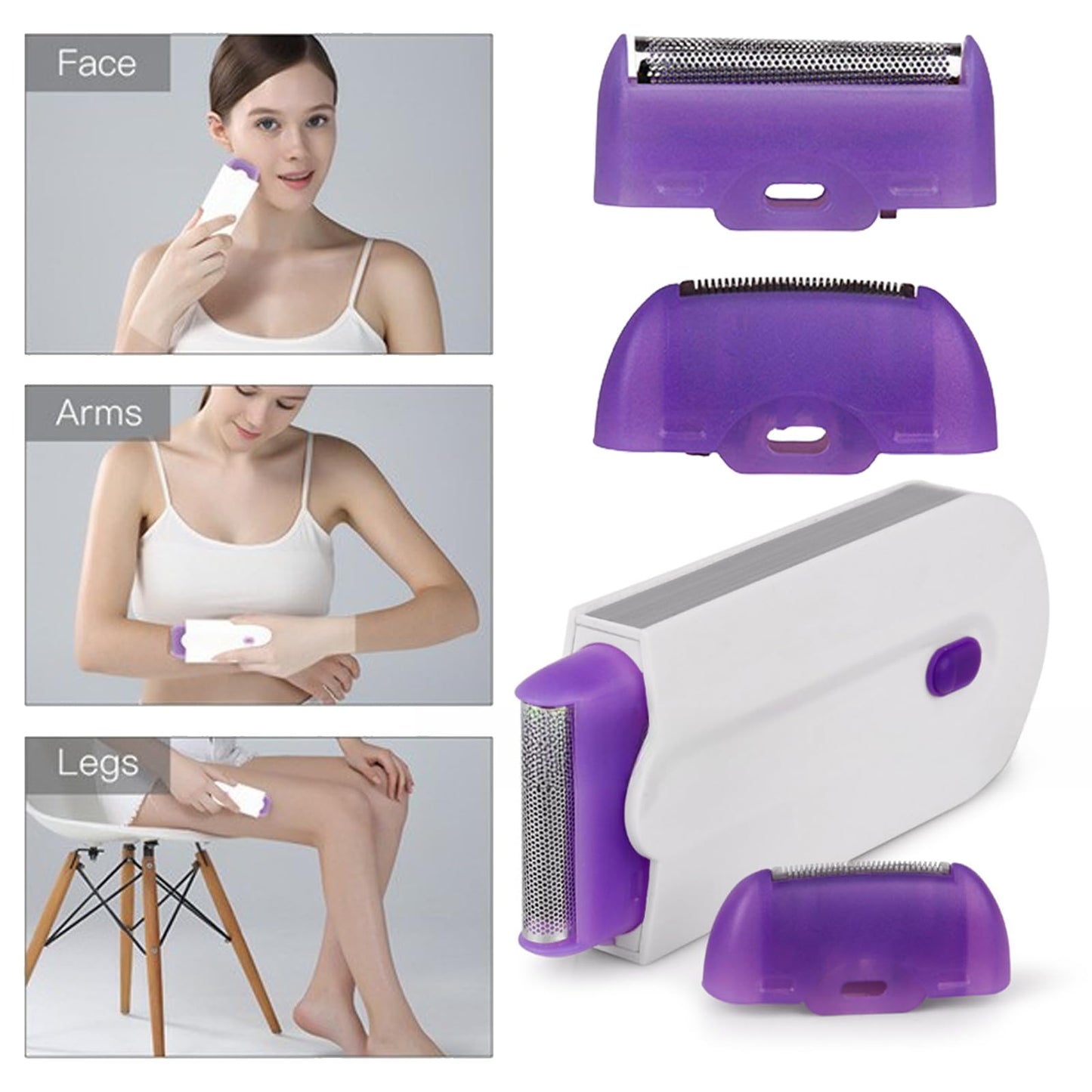 KAILIYA Focusing Silky Smooth Hair Removal Portable Painless Epilator Smooth Touch Hair Remove Applicable to Any Part of Women & Men's Body 1 PCS Beauty and Personal Care KAILIYA