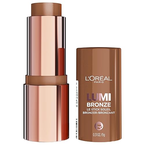 L'Oreal Paris Lumi Bronze Le Stick Soleil Bronzer Stick, Cream-To-Powder Bronzer For A Sunkissed Face Makeup Glow, 120 Copper Bronzette Beauty & Personal Care L'Oreal Paris