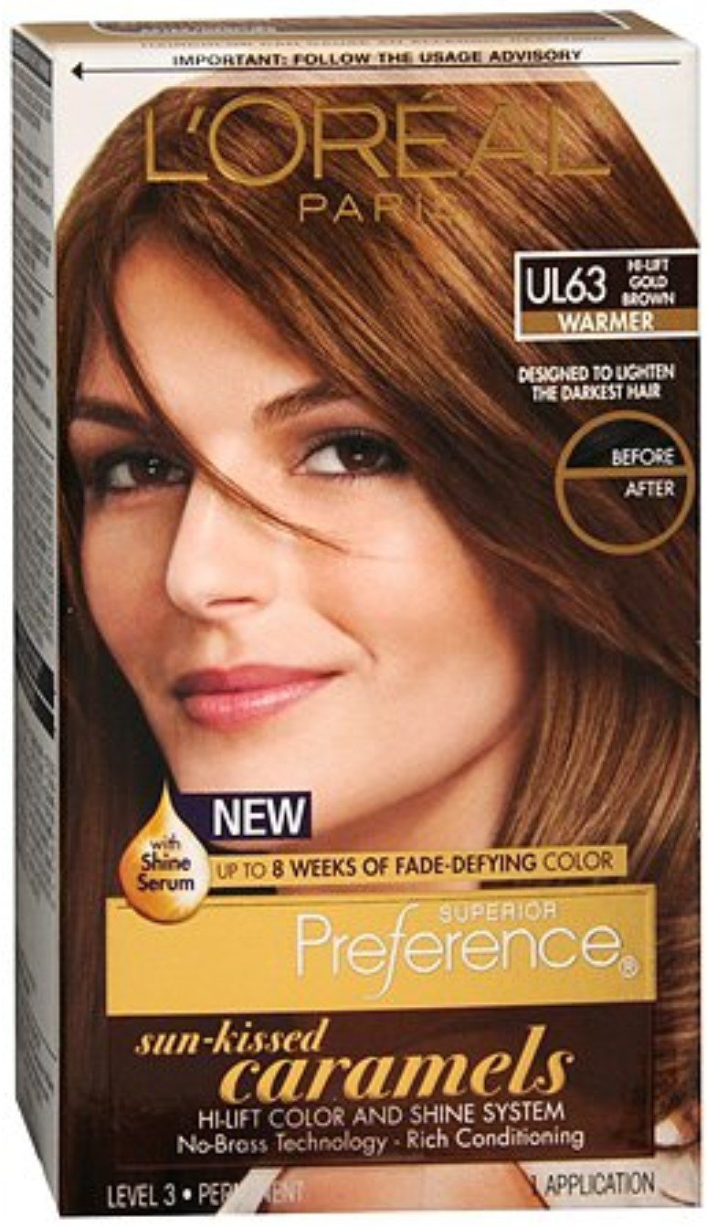 L’Oreal ParisSuperior Preference Preference Sun-Kissed Caramels, UL63 Hi-Lift Gold Brown 1 ea (Pack of 5) Beauty & Personal Care L'Oreal Paris