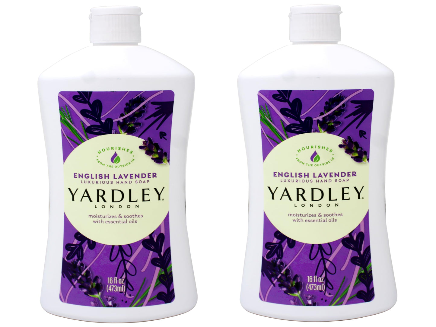 Yardley London Liquid Hand Soap - English Lavender - 16 Fl Oz (Pack of 2) Beauty & Personal Care Yardley
