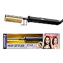 Red by Kiss Hot Comb Hair Straightener 450 Degrees, Straight Teeth Electric Heating Comb, Pressing Comb Brush for Straightening Hair and Beard Beauty & Personal Care Red by Kiss