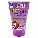 Alba Botanica Very Emollient, Kids Sunscreen SPF 45 4 oz (Pack of 3) Beauty & Personal Care Alba Botanica