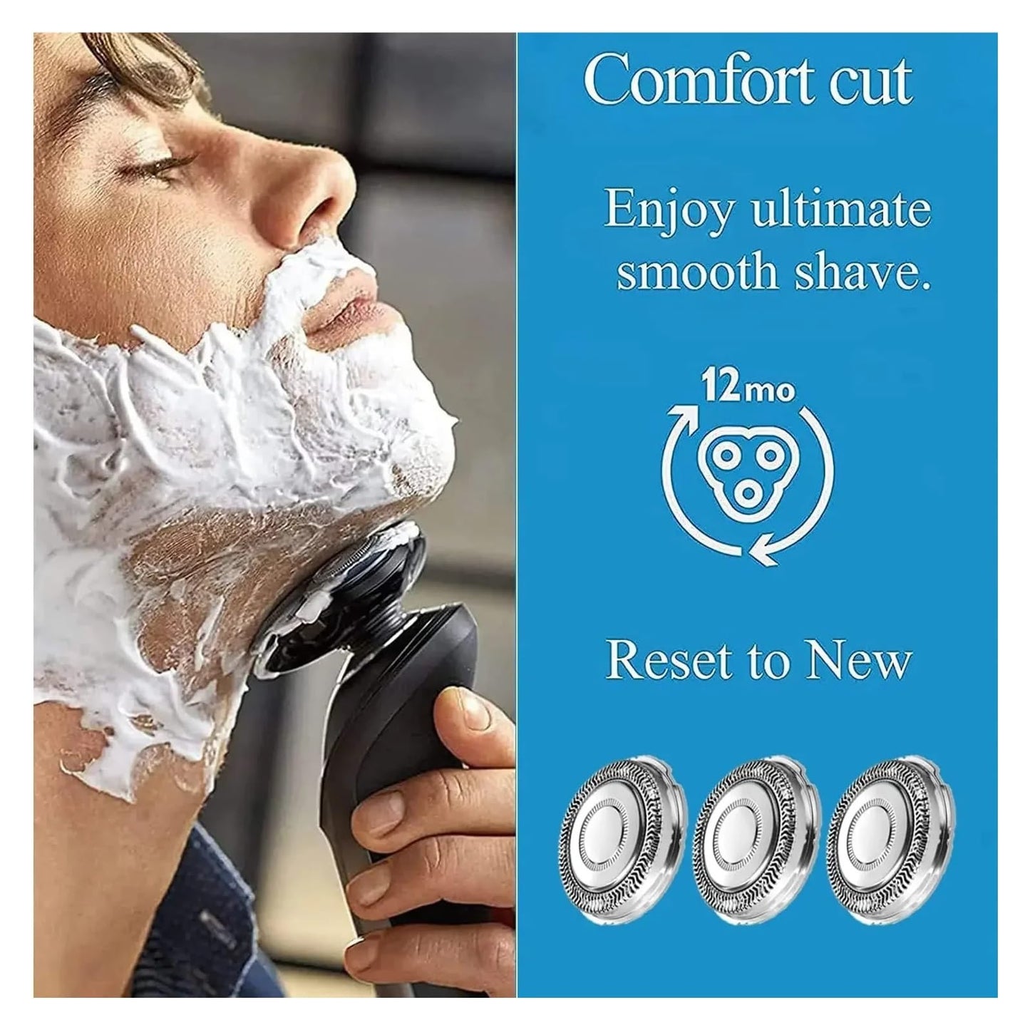 Sh71 Replacement Heads?Compatible For Philips?Compatible For Norelco?Electric Shaver Series 7000 S7000 7500 Replace Beauty and Personal Care GENTERUN