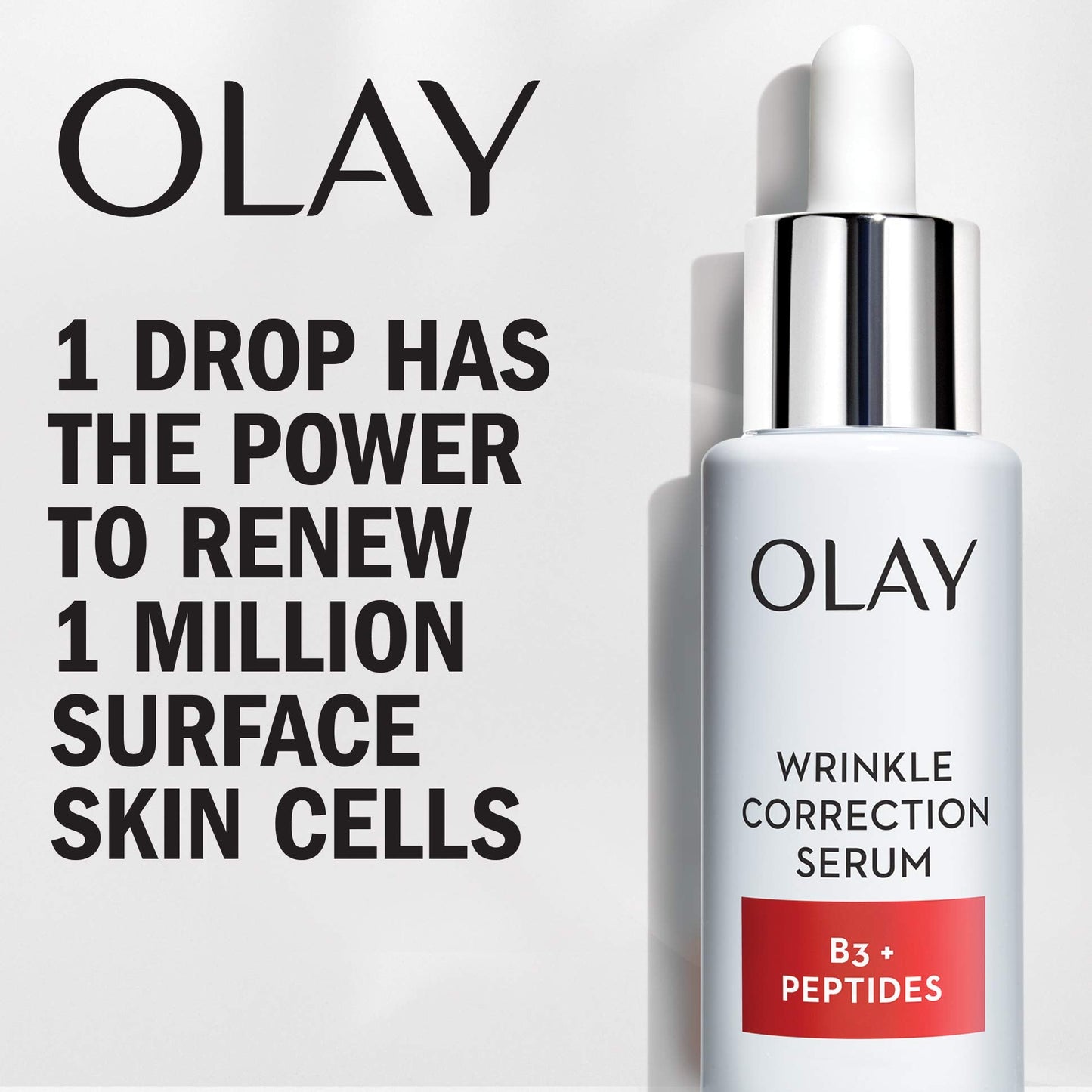 Olay Collagen Peptides Wrinkle Correction Serum, 1.3 Fl Oz + Whip Face Moisturizer Travel/Trial Size Bundle Beauty & Personal Care Olay