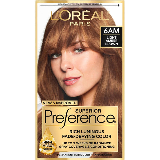 L’Oreal ParisSuperior Preference - 6AM Light Amber Brown (Warmer) 1 Each (Pack of 3) Beauty & Personal Care L'Oreal Paris