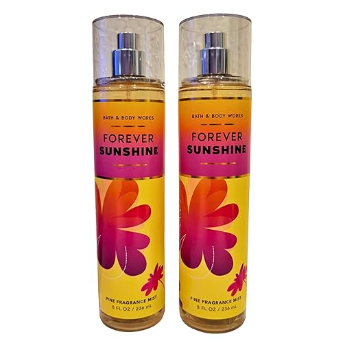 Bath & Body Works Fine Fragrance Mists, Set of 2, 8oz Each Bottle (Forever Sunshine) Beauty & Personal Care Bath & Body Works