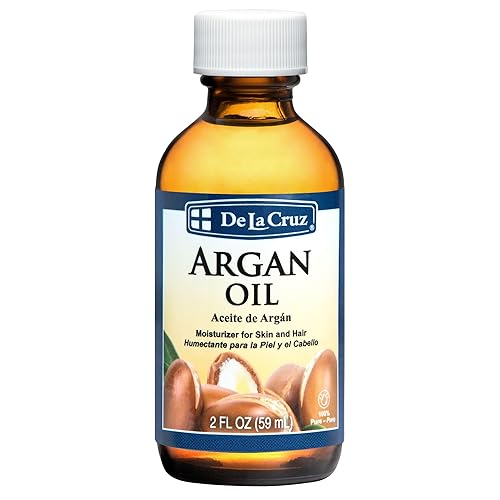 De La Cruz 100% Argan Oil of Morocco - Pure Cold-Pressed Virgin Moroccan Argan Oil for Hair and Skin - 2 FL OZ Beauty & Personal Care De La Cruz