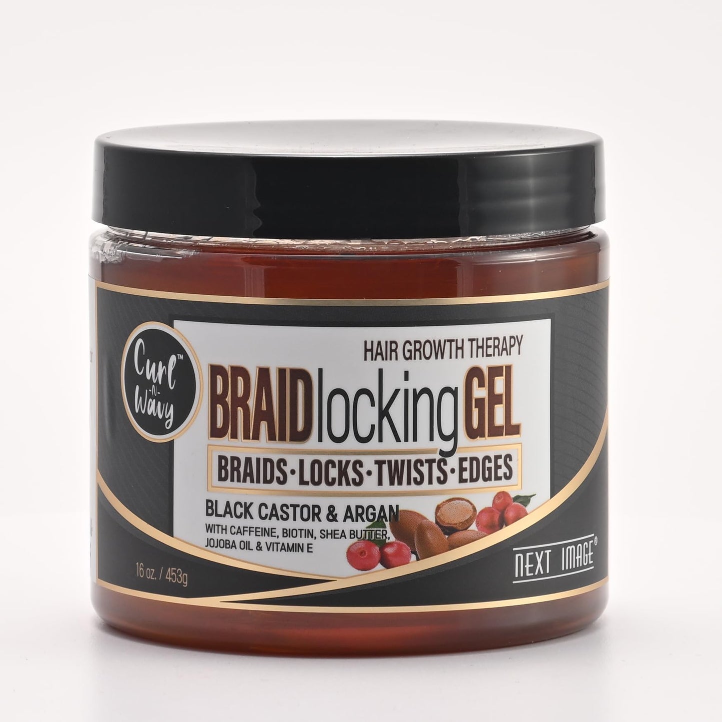 NEXT IMAGE Braid Locking Gel (Black Castor & Argan, 16 oz.) Beauty & Personal Care NEXT IMAGE