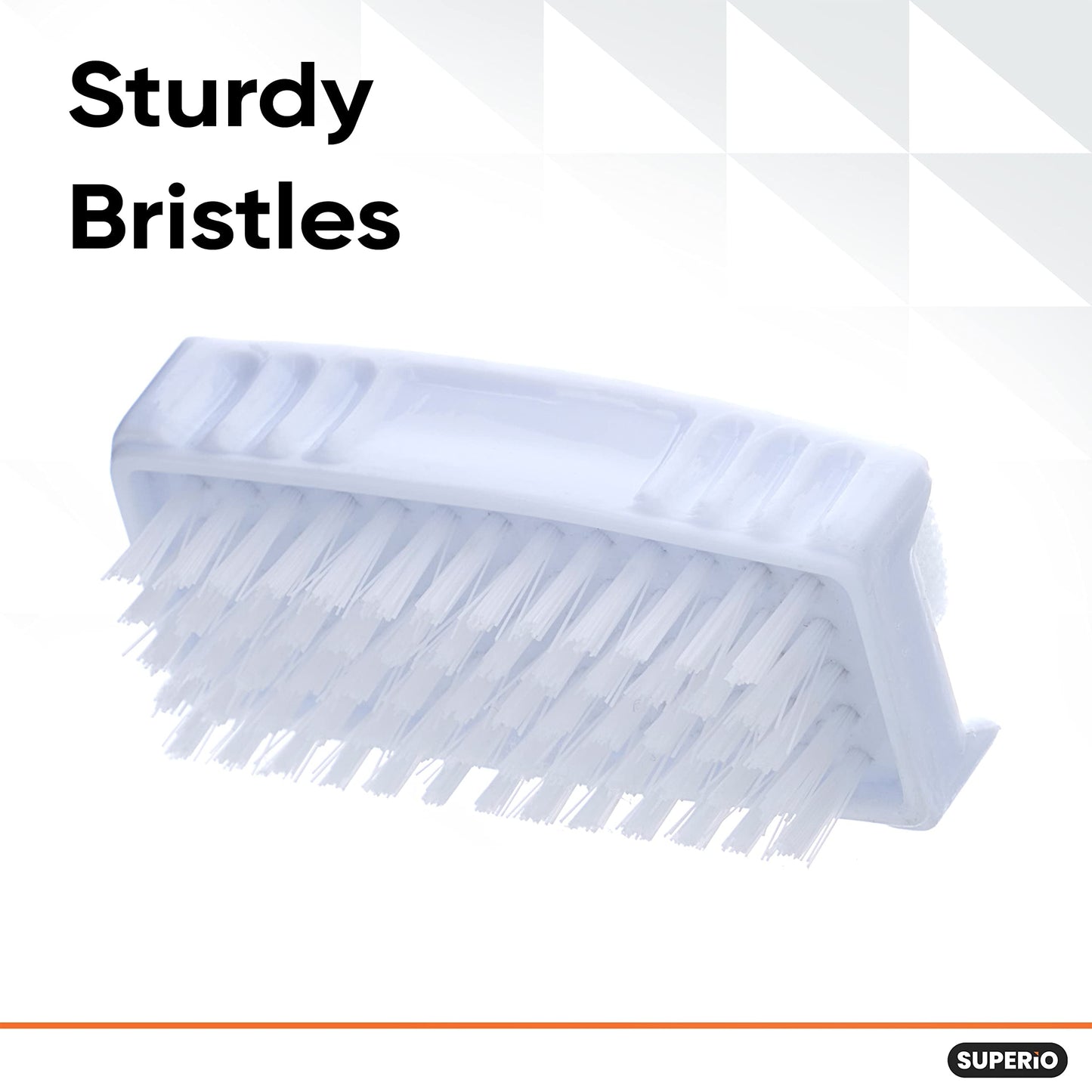 Superio Nail Brush with Pumice Stone Duel Side Shower Brush Bathroom Foot Scrubber exfoliate Dry Dead Skin Stiff Bristles Brush Removes Callus on Hand Beauty and Personal Care Superio