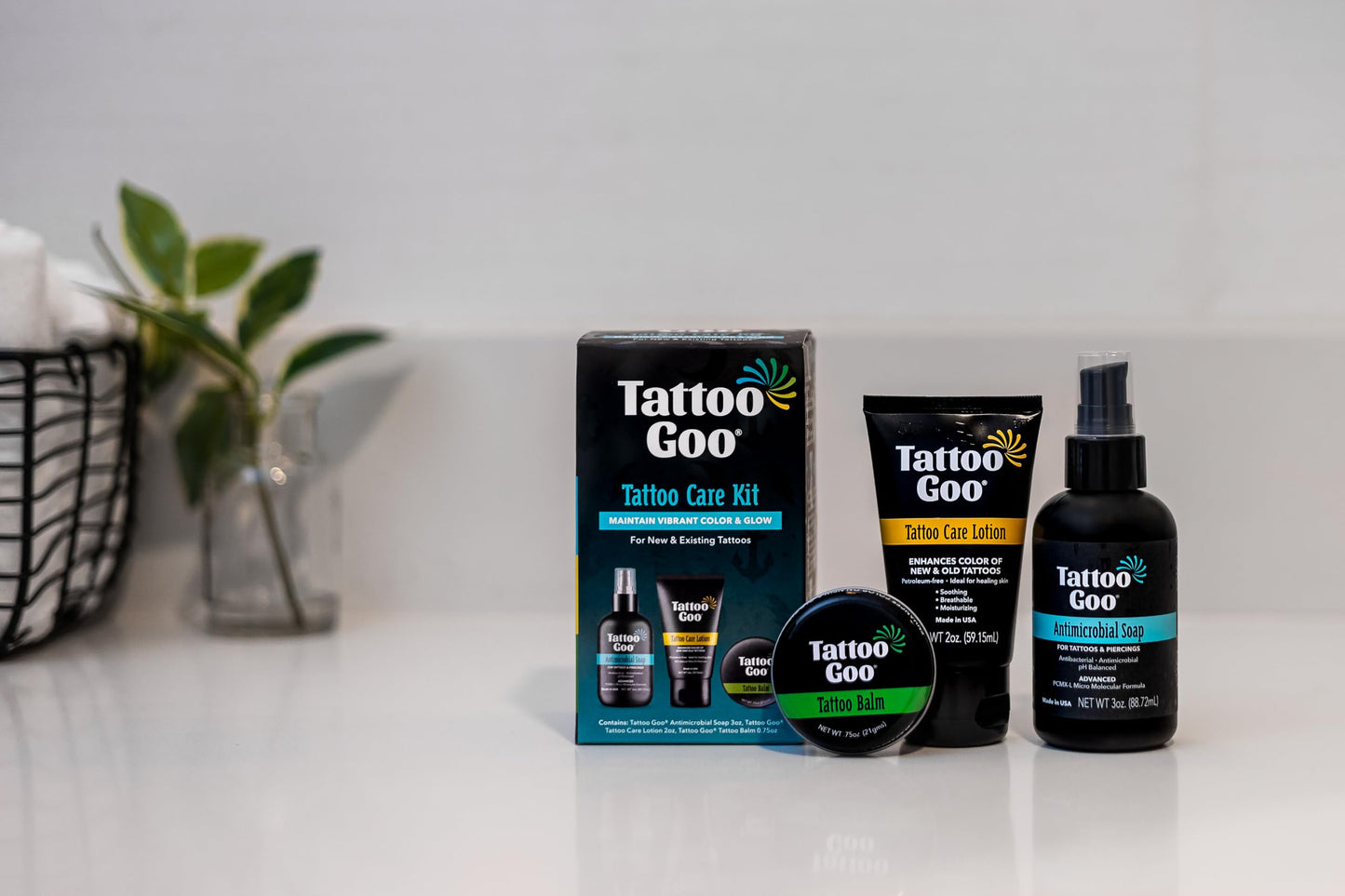 Tattoo Goo Cleansing Soap, 3 oz, For Piercing & Tattoo Aftercare, Hydrates and Cleans Dirt, pH Balanced Soap, Leaves No Residue, No Fragrance Beauty and Personal Care Tattoo Goo