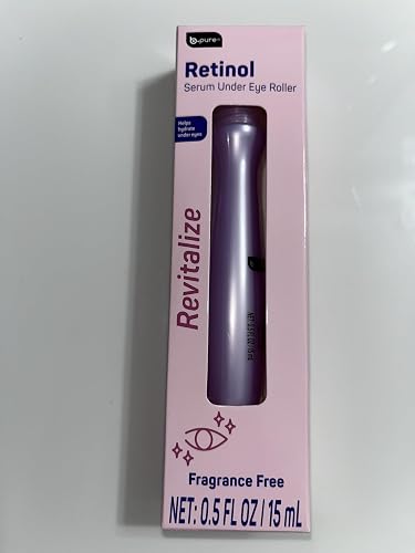 B.pure Retinol Serum Under Eye Roller, Fragrance Free, with Hyaluronic Acid and Retinol, 0.5 FL OZ Beauty & Personal Care b.pure