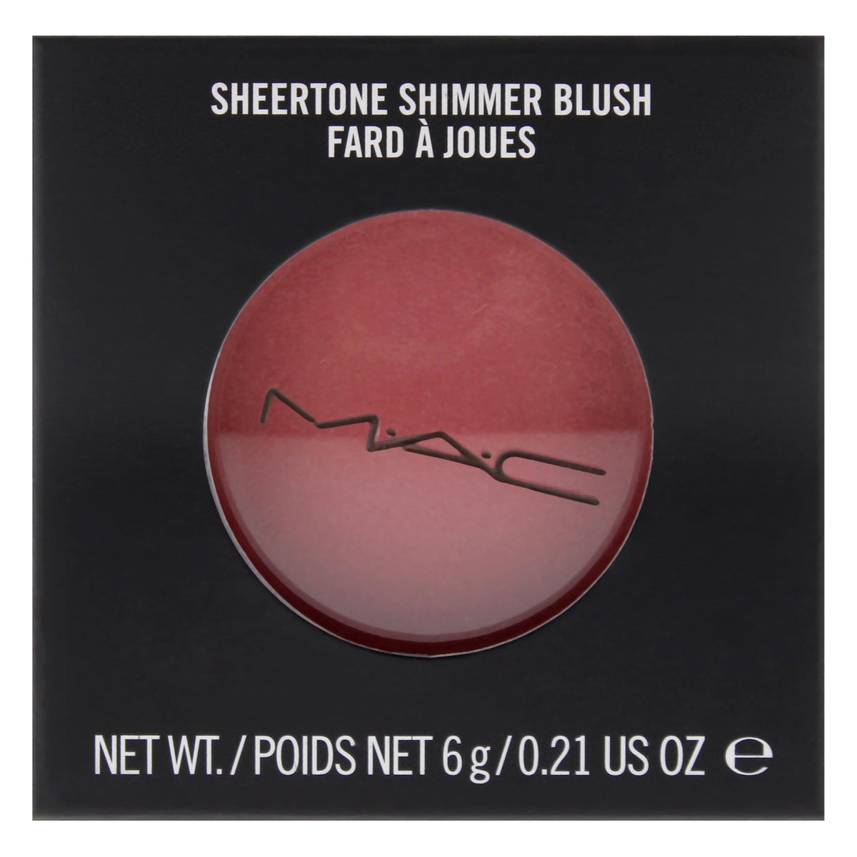 MAC Sheertone Shimmer Powder Blush Peachykeen for Women, 0.21 Ounce