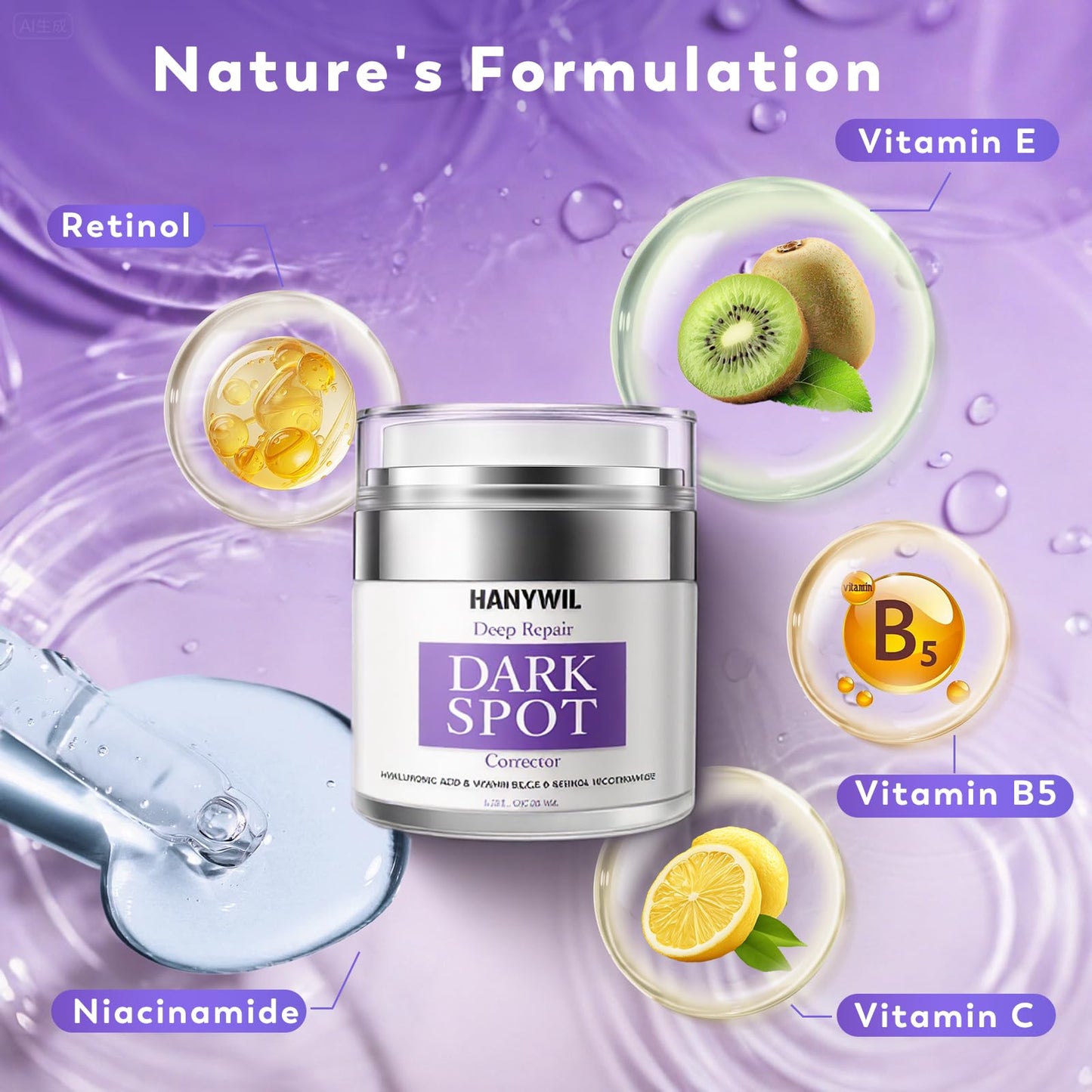 HANYWIL Dark Spot Remover for Face & Body, Remedy for Dark Spots with Natural Ingredients, Dark Spot Corrector Cream and Serum for Skin Care, Treats Beauty & Personal Care HANYWIL