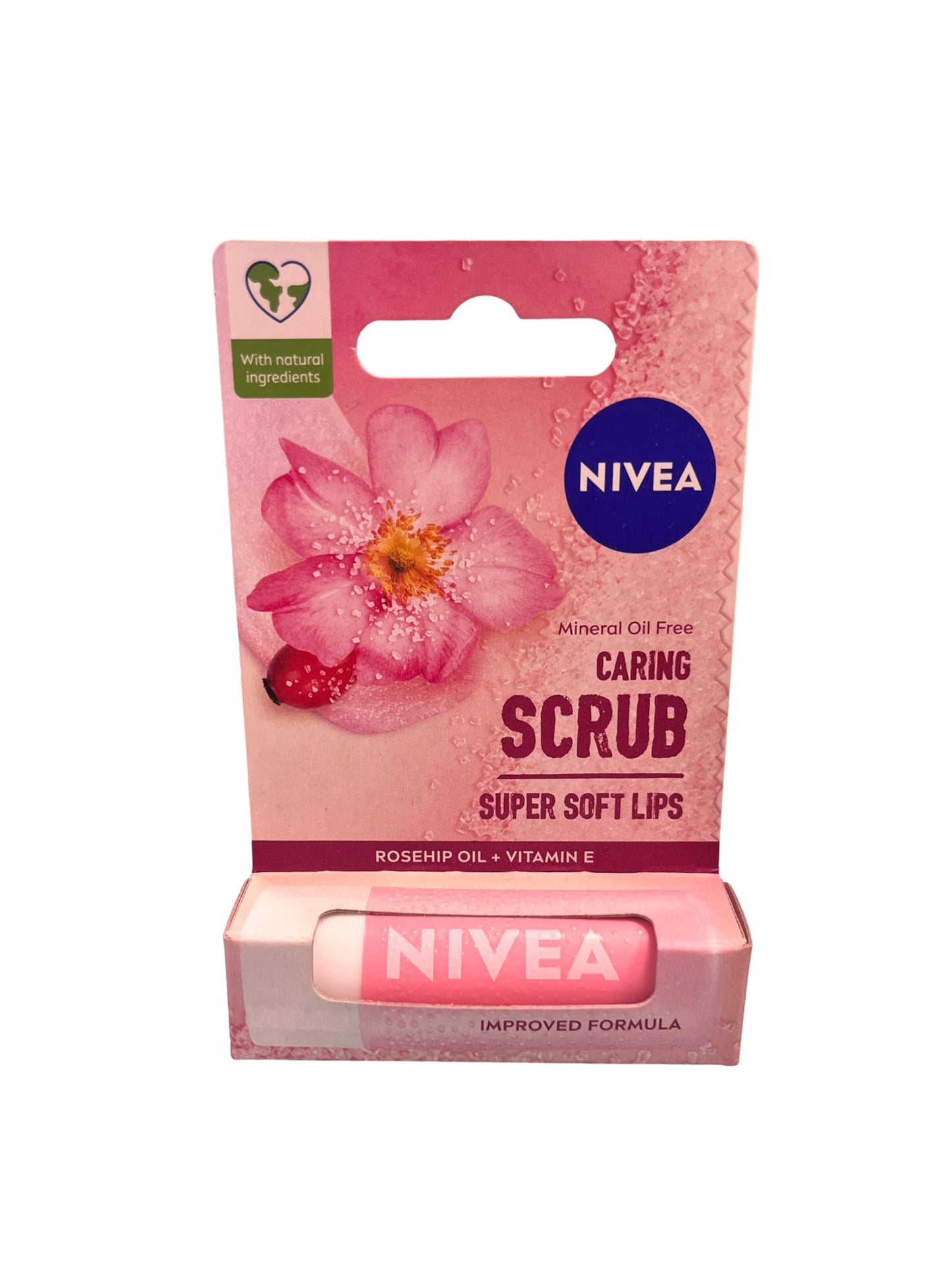 Nivea, Caring Scrub Super Soft Lips, Rosehip Oil + Vitamin E, 0.17 oz (4.8 g) Beauty & Personal Care NIVEA