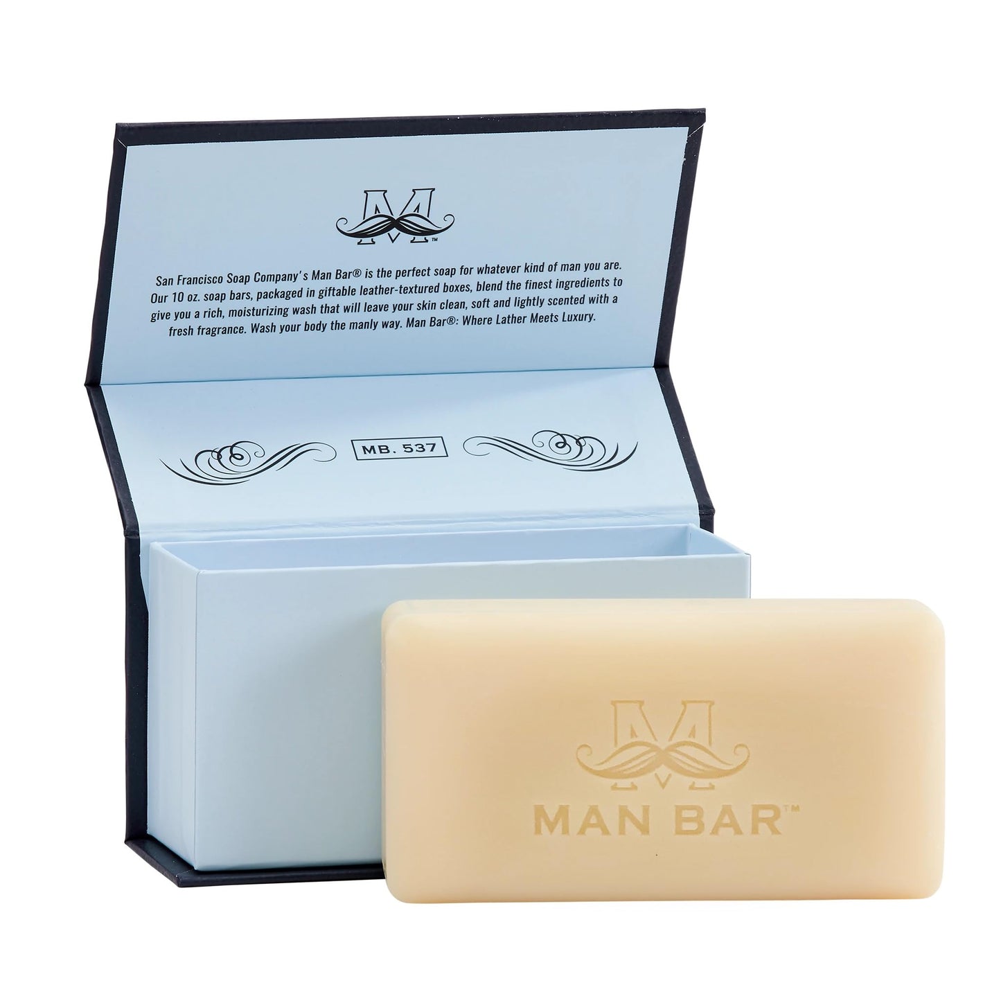 San Francisco Soap Company Silver Sage And Bergamot Fragrance Man Bar - Deep Cleansing - No Harmful Chemicals - Good for all Skin Types - Made in the Beauty & Personal Care San Francisco Soap Company