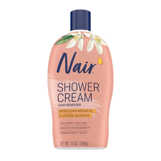 Nair Moroccan Argan Oil Shower Cream Hair Remover, 13.0 oz. Beauty & Personal Care Nair