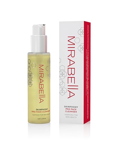 Mirabella Skinphony Pro Hydrating Face Cleanser with Hyaluronic Acid, Ceramides & Aloe Vera - Gentle Sulfate-Free Face Wash for Sensitive Skin_4.06 fl Beauty & Personal Care Mirabella