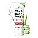 Miracle Hand Repair Cream for Dry Cracked Hands 8 oz Best Healing Hand Cream with 60% Aloe Vera - Non-Greasy Moisturizer for Working Hands - Fast Beauty & Personal Care Miracle of Aloe