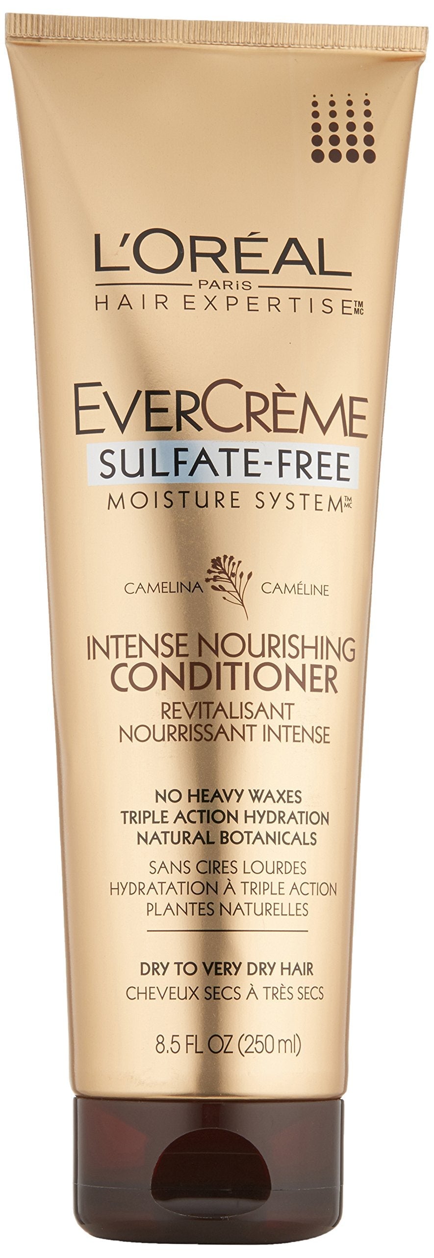 L'Oreal Paris EverCreme Sulfate-Free Moisture System Intense Nourishing Conditioner, 8.5 Fluid Ounce Beauty & Personal Care L'Oreal Paris