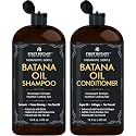 Batana Oil Shampoo and Conditioner - Fights Hair Loss, Promotes Hair Growth, Fights Dandruff, Lice & Itchy Scalp - for Men and Women Sulfate Free - 16 Beauty & Personal Care First Botany