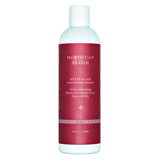 Moroccan Elixir Revitalize Argan Oil Shampoo, Paraben and Sulfate Free Shampoo Repairs Dry, Damaged, Color-treated Hair, Tames Frizz and Promotes Beauty & Personal Care Moroccan Elixir