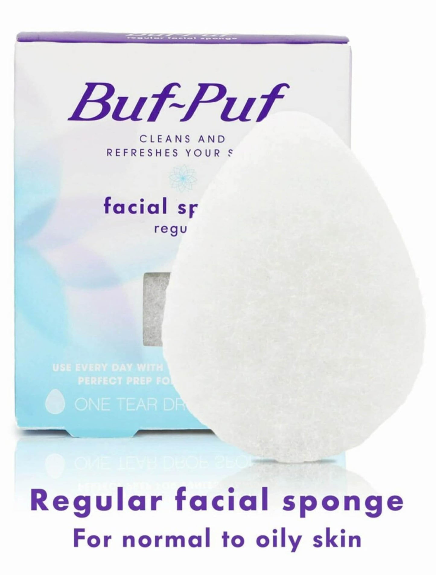 Buf-Puf Facial Sponge, Dermatologist Developed, Removes Deep Down Dirt & Makeup That Causes Breakouts and Blackheads, Reusable, Exfoliating, White, 12 Beauty and Personal Care Buf-Puf