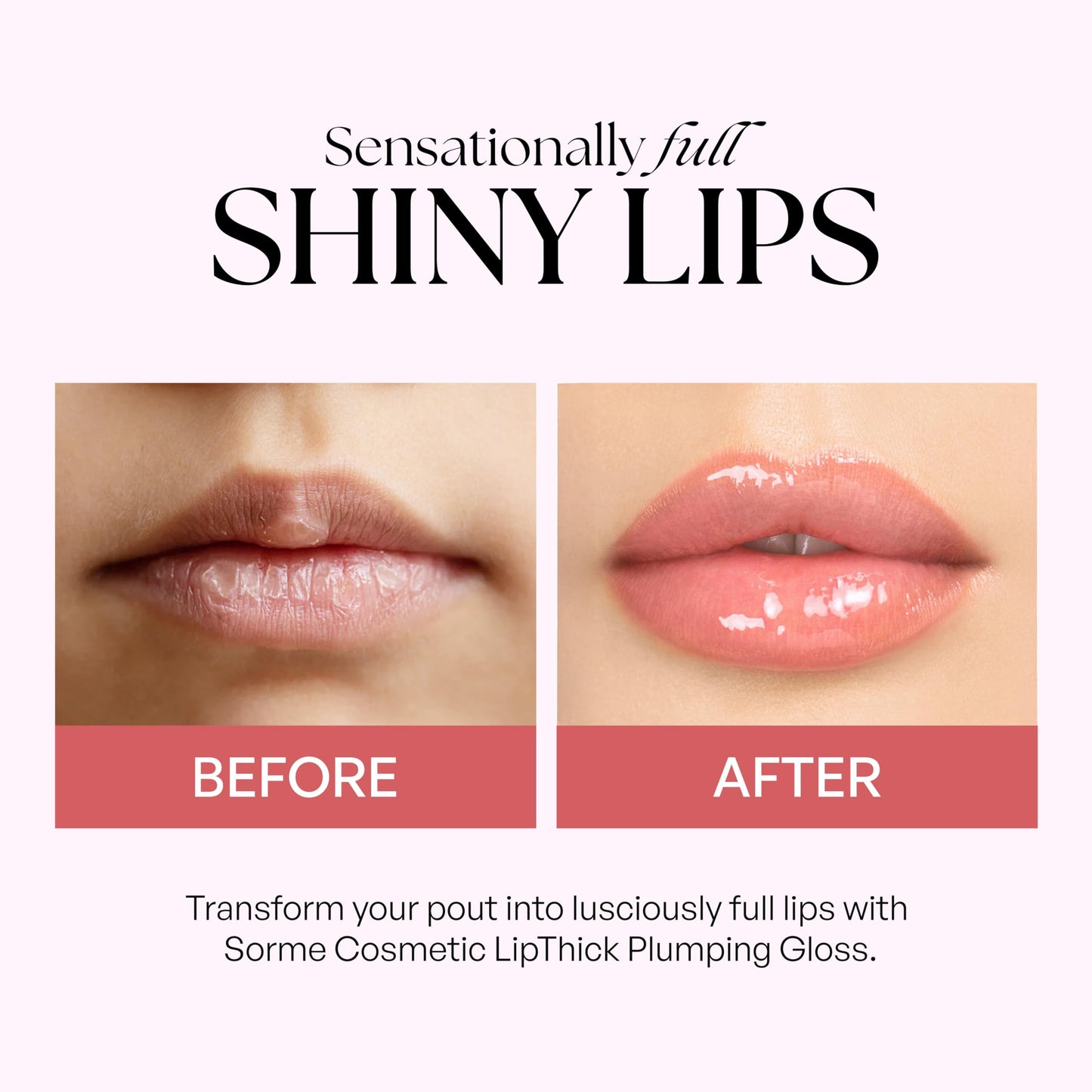 Sorme Treatment Cosmetics LipThick Gloss, Plumping for Shiny and Fuller Looking Lips with Maxi-Lip Peptides, Unveil Shade Beauty & Personal Care SORMÉ
