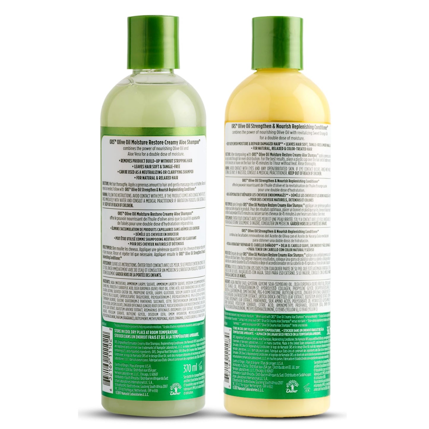 ORS Olive Oil Creamy Aloe Shampoo & Replenishing Conditioner with Orange & Aloe Vera 2 Piece Set Beauty & Personal Care ORS