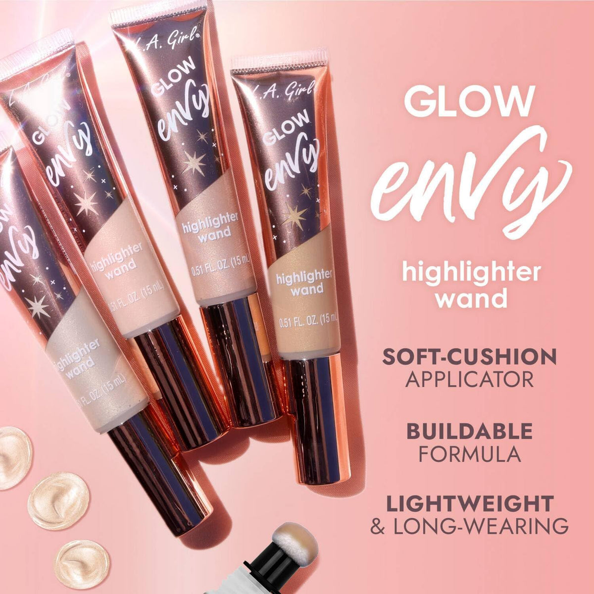 L.A. Girl Glow Envy Highlight Wand, Vibin’ GBL578