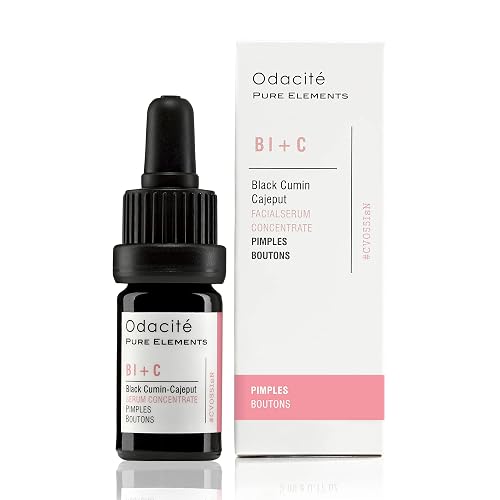 Odacité Bl+C Serum Concentrate for Face, Luxury Black Cumin + Cajeput Pore-Clearing Facial Oil for Pimples & Blemishes, Vegan Vitamin E Spot Treatment Beauty & Personal Care ODACITE