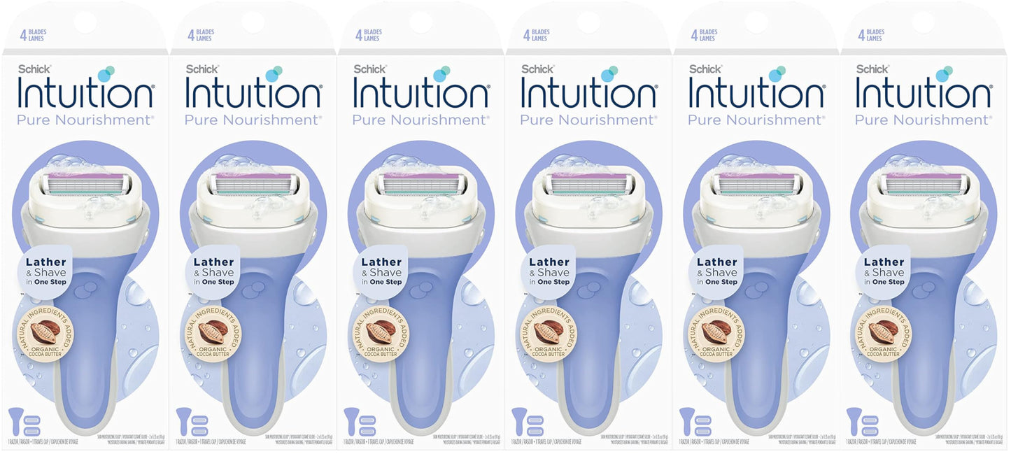 Schick Womens Intuition Razor Pure Nourishment (6 Pack) Beauty and Personal Care Schick