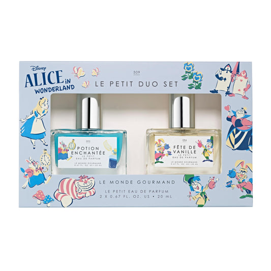 Le Monde Gourmand Disney Alice In Wonderland Le Petit Duo Eau de Parfum Sampler Set - Tea Party Includes Potion Enchantée (Raspberry) and Fête de Beauty & Personal Care Le Monde Gourmand