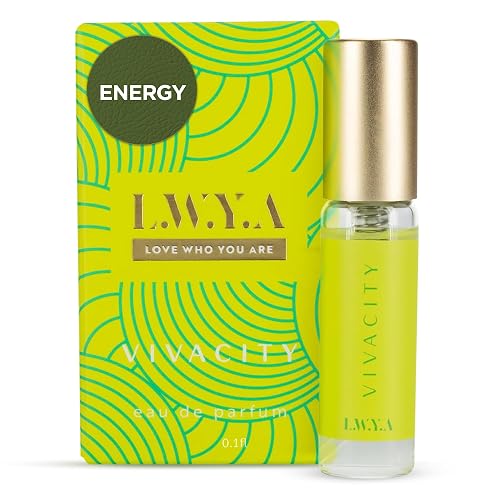 LWYA Women’s Perfume-Vivacity Scent-Citrus Herbal Fragrance, Bergamot, Pink Pomelo, Violet, Green Tea, Tonka Bean, Driftwood, Skin Musk, Eau de Parfum Beauty & Personal Care LWYA