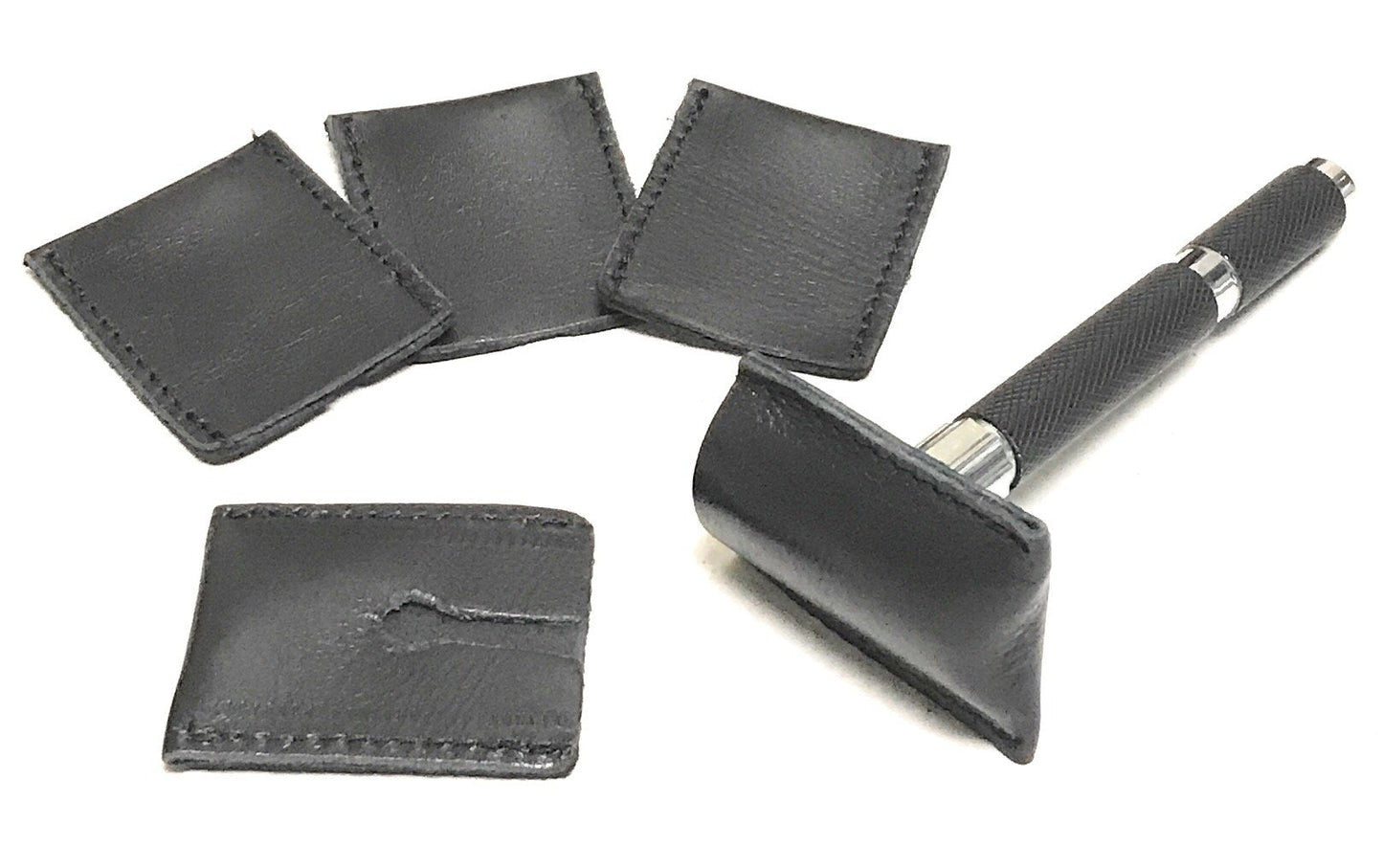 G.B.S Leather Double Edge Safety Razor Head Protective Sheath, Travel Cover, Pack of 5 Beauty and Personal Care G.B.S