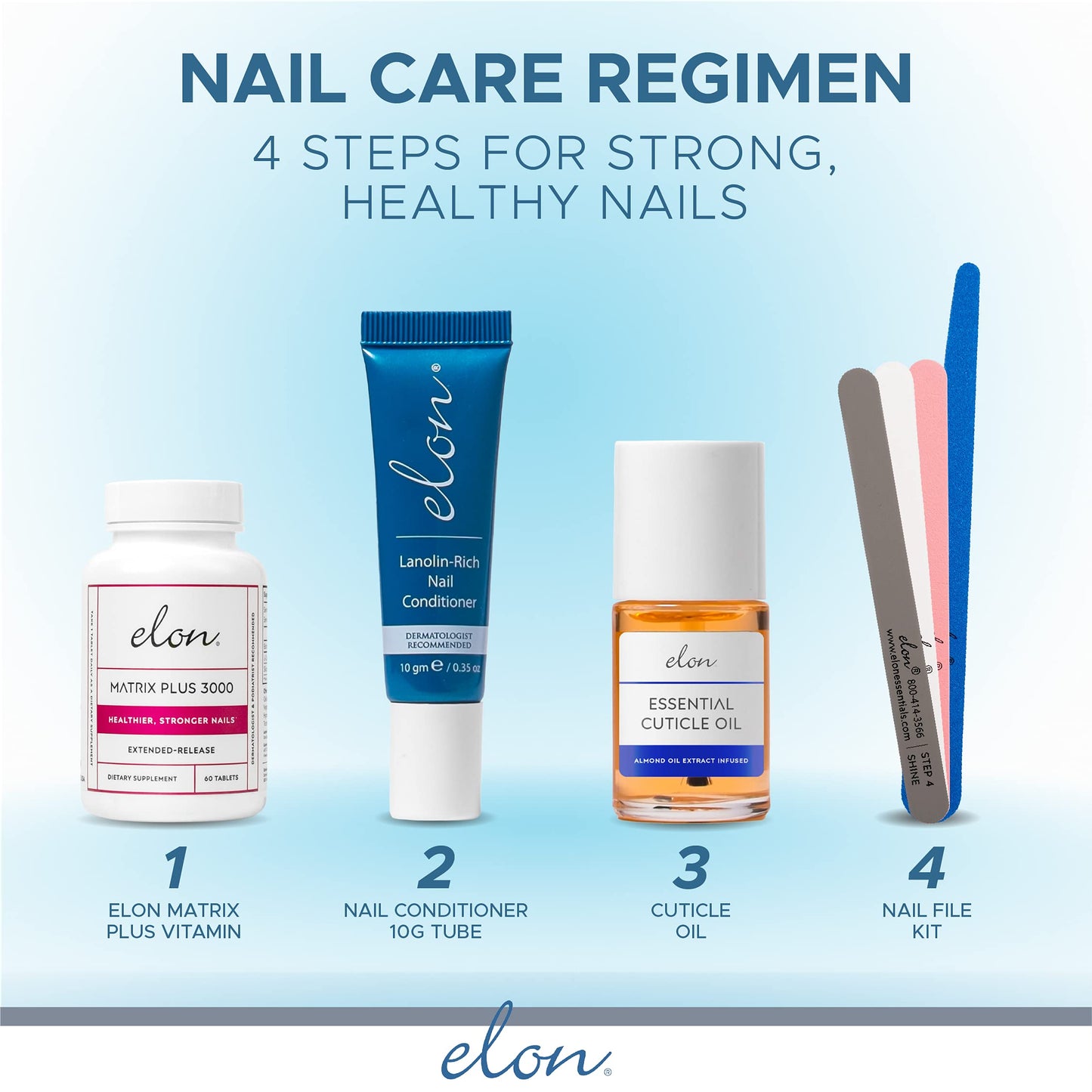 Elon Cuticle Oil for Nails w/Almond Oil Extract - Jojoba & Vitamin E - Softening & Hydrating Cuticles & Nails - Dermatologist Recommended - Bottle Beauty & Personal Care Elon