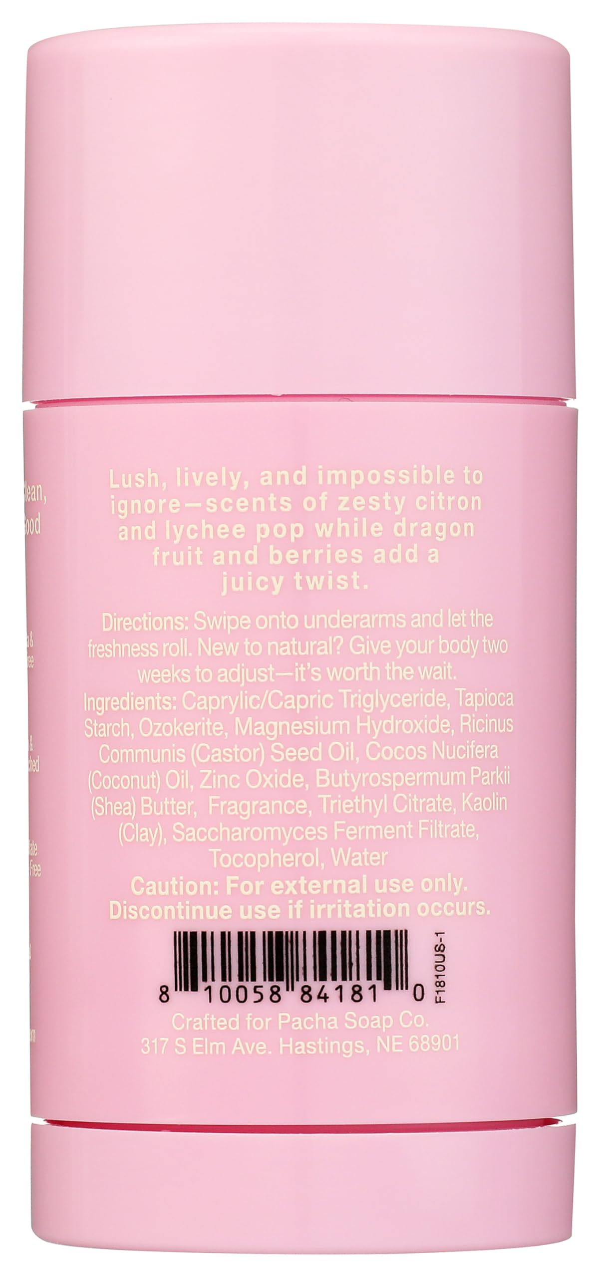 Foxly Dragon Fruit Deodorant, 2.6 OZ Beauty and Personal Care Foxly