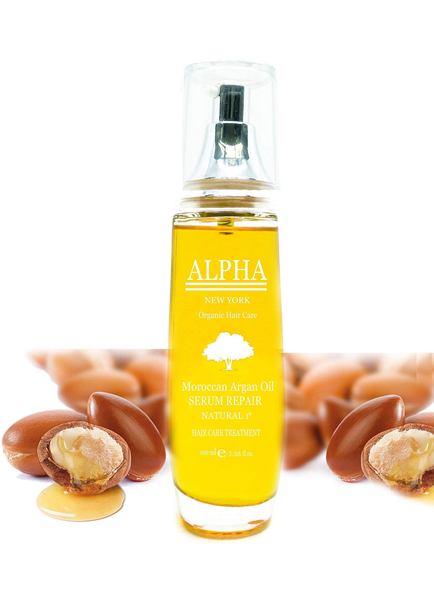 Moroccan Argan Oil Serum Organic Hair care by Alpha New York 3.38 Oz Beauty & Personal Care ALPHA NEW YORK