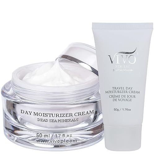Vivo Per Lei Day Cream - Dead Sea Face Cream for Dull, Dry Skin - Moisturizing Day Cream with Shea Butter - Non Greasy Day Moisturizer - Hydrating Beauty & Personal Care Vivo Per Lei