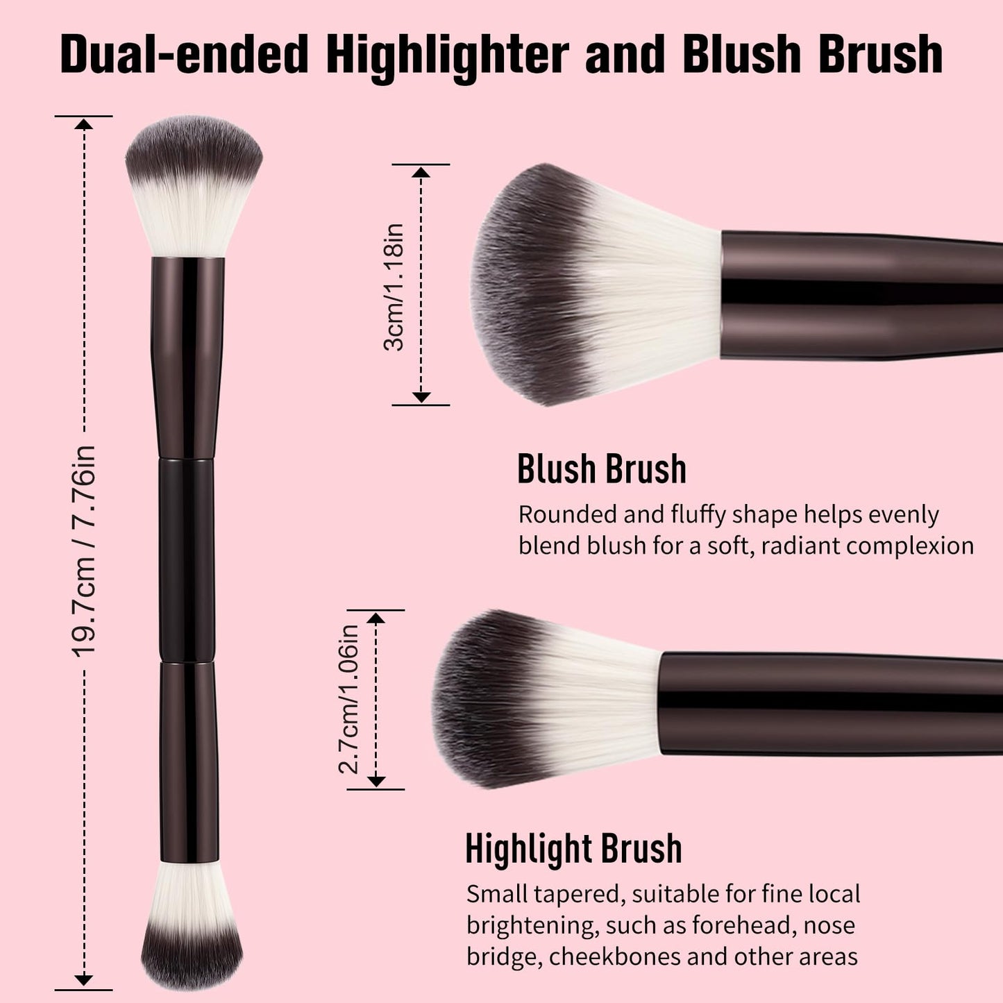 16 Color Contour Palette Makeup with 2 Brushes - Blush Highlighter Bronzer All-in-One Makeup Palette Contour Set - Face Cosmetics Gift, Holiday Beauty Beauty and Personal Care SPRINGSKY