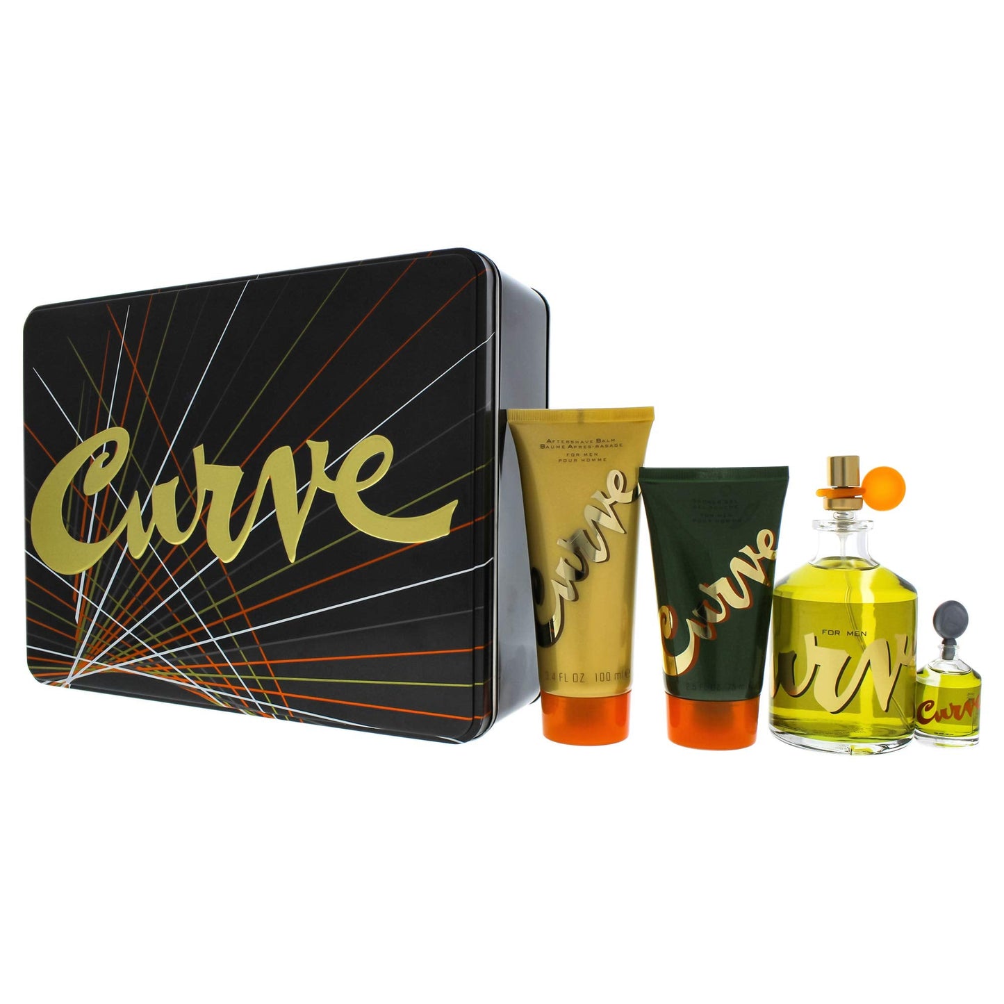 LIZ CLAIBORNE CURVE 4 PIECE GIFT SET - 4.2 OZ COLOGNE SPRAY NEW Box for Men Beauty & Personal Care Liz Claiborne