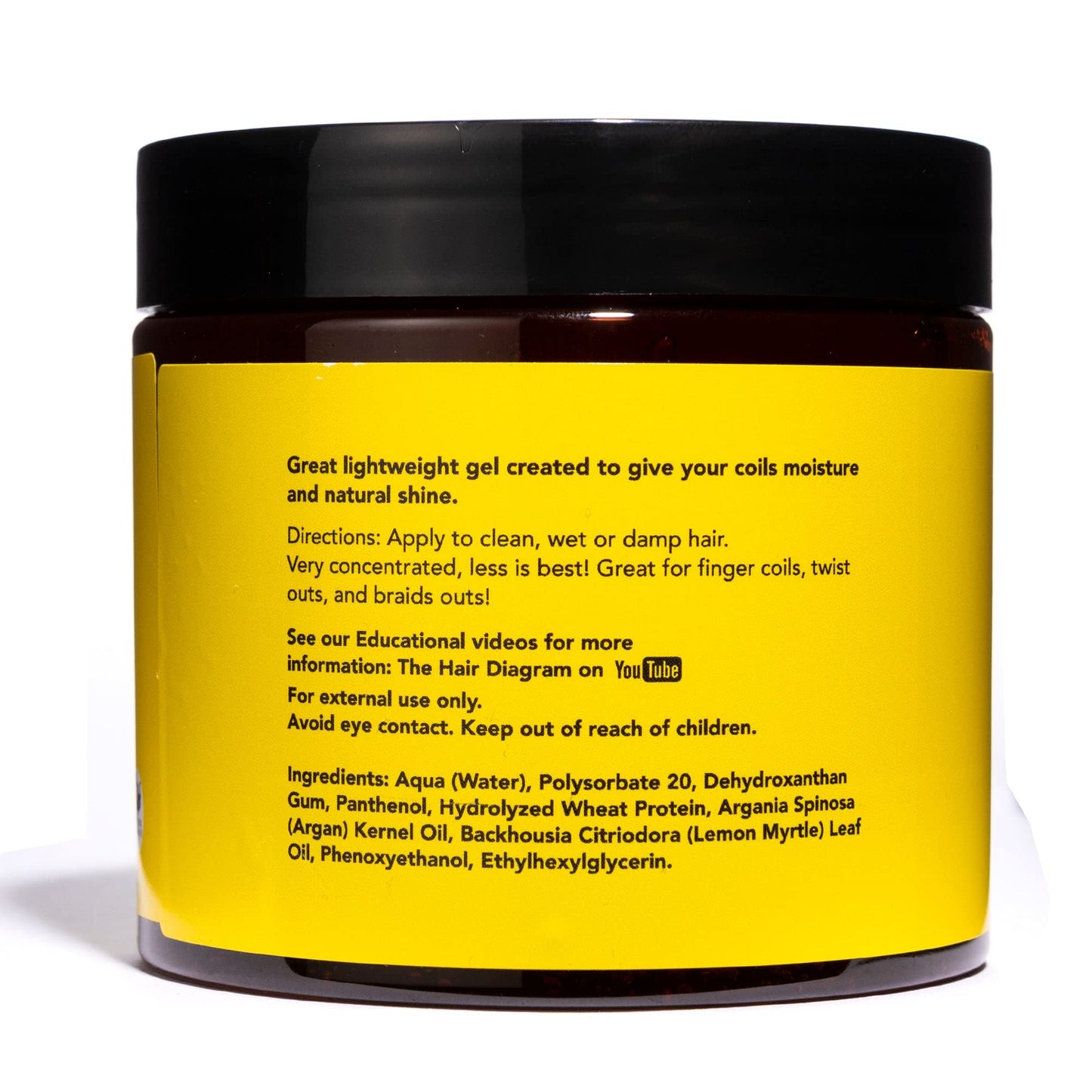 The Hair Diagram - Ashley Marie Curly Coils Styling Gel with Wheat Protein & Argan Oil - Nourishing Natural Ingredients - Moisturizing Gel For Curly Beauty & Personal Care The Hair Diagram