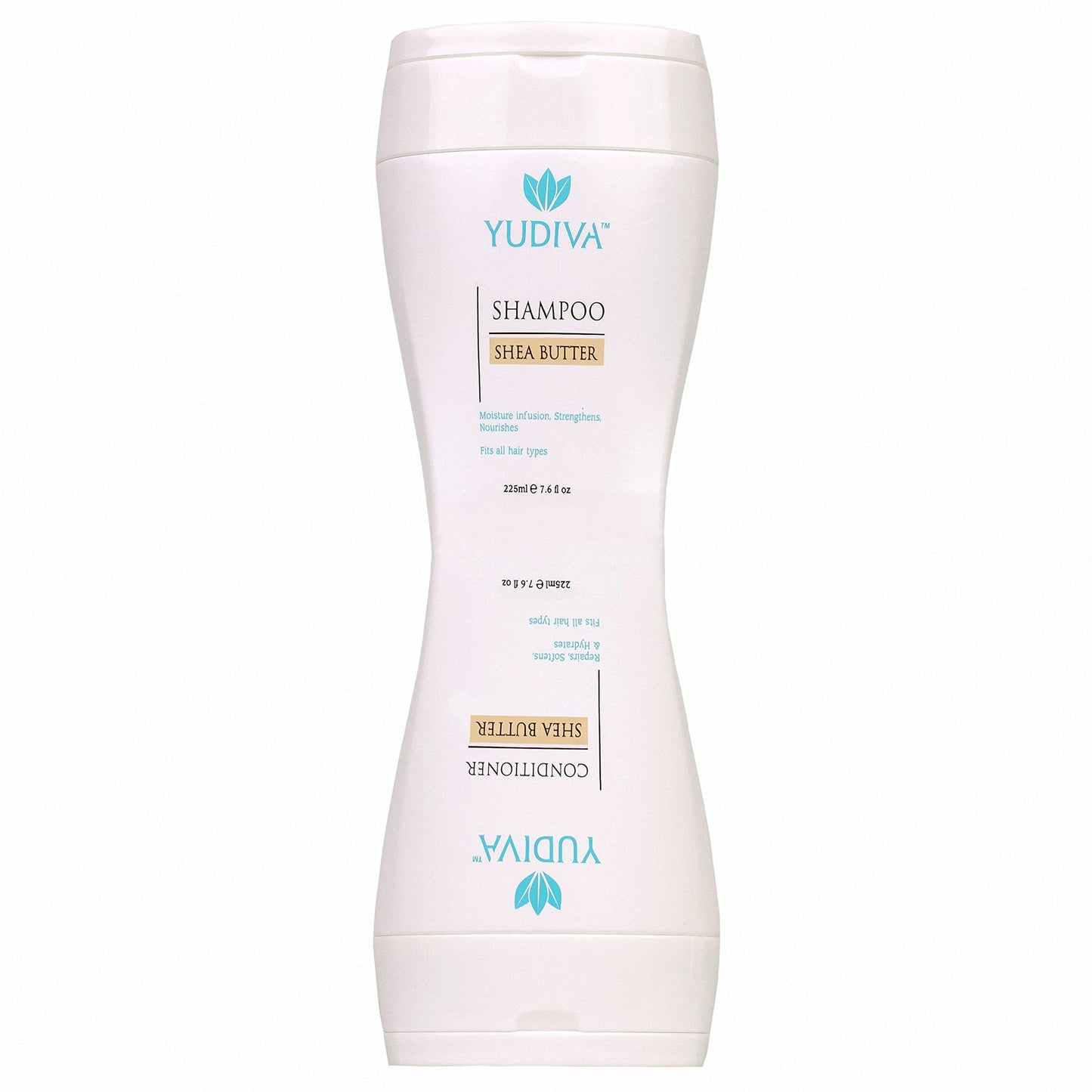 YUDIVA 2 Products in 1 Bottle, Shea Butter Shampoo & Conditioner Set, with travel bag, fits all hair types, 15.2 Fl oz Beauty & Personal Care YUDIVA