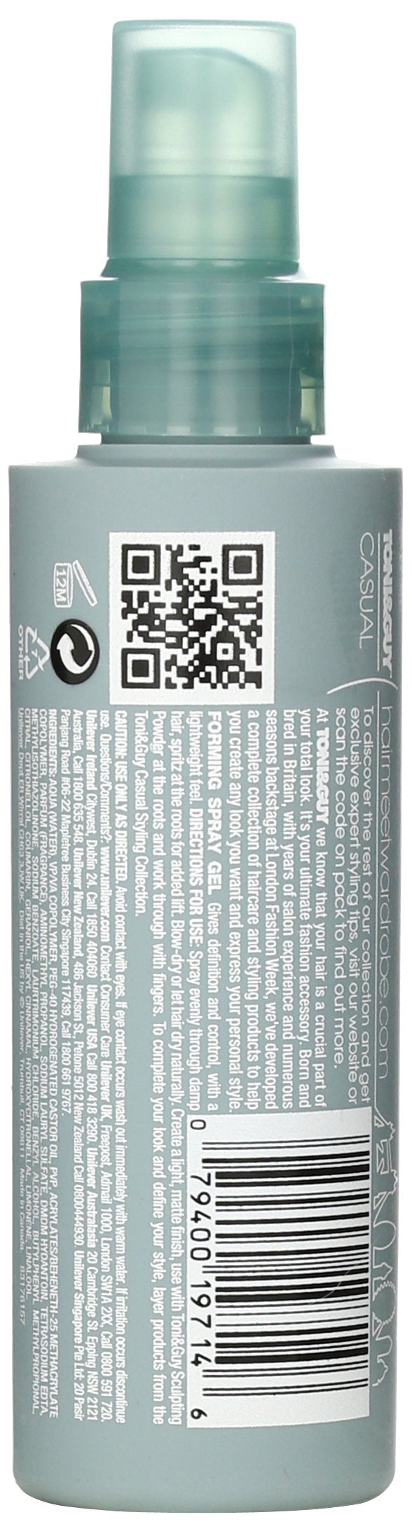 Toni & Guy Casual Forming Spray Gel, 5 oz Beauty & Personal Care TONI&GUY