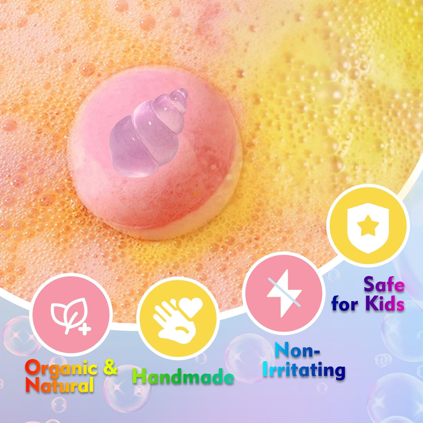 Bath Bombs for Kids with Surprise Toys Inside, 20 Pack Kids Bath Bombs with Glow in The Dark Toys, Natural Handmade Bubble Bath Fizzy Ball, Birthday Beauty and Personal Care Excalla