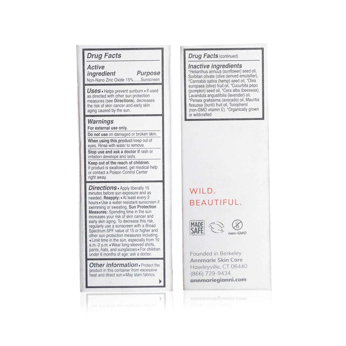 Annmarie Skin Care Sun Love SPF 20 Sunscreen - Reef Safe. - Non-Nano Zinc Oxide Sunscreen with Moisturizing Organic Pumpkin, Sunflower, Hemp Seed Beauty & Personal Care annmarie