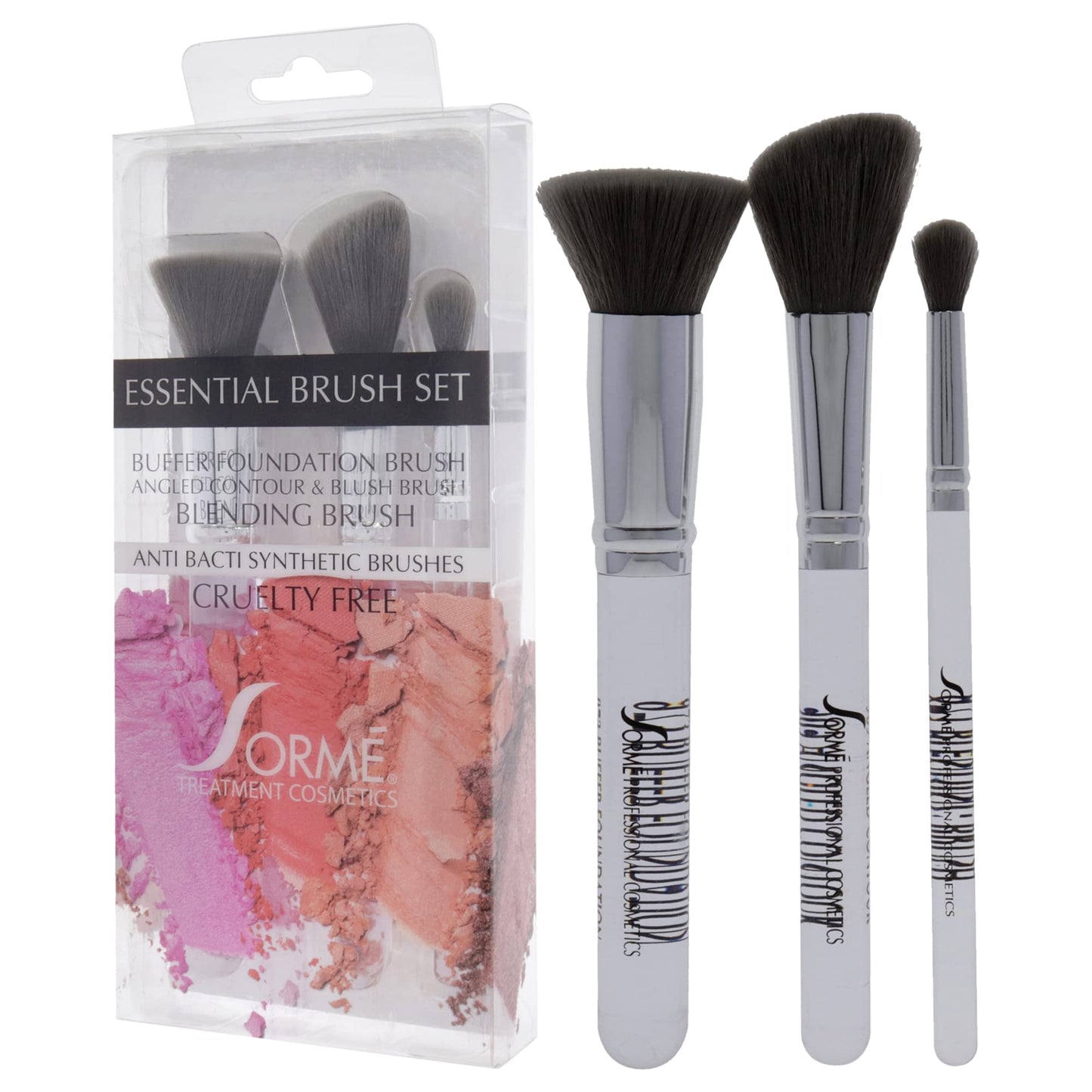 Sorme' Treatment Cosmetics Professional Brush Set C (967,969,971), Soft Fibers, Flawless Blending, Comfortable Grip, Professional Application, Crease Beauty & Personal Care SORMÉ